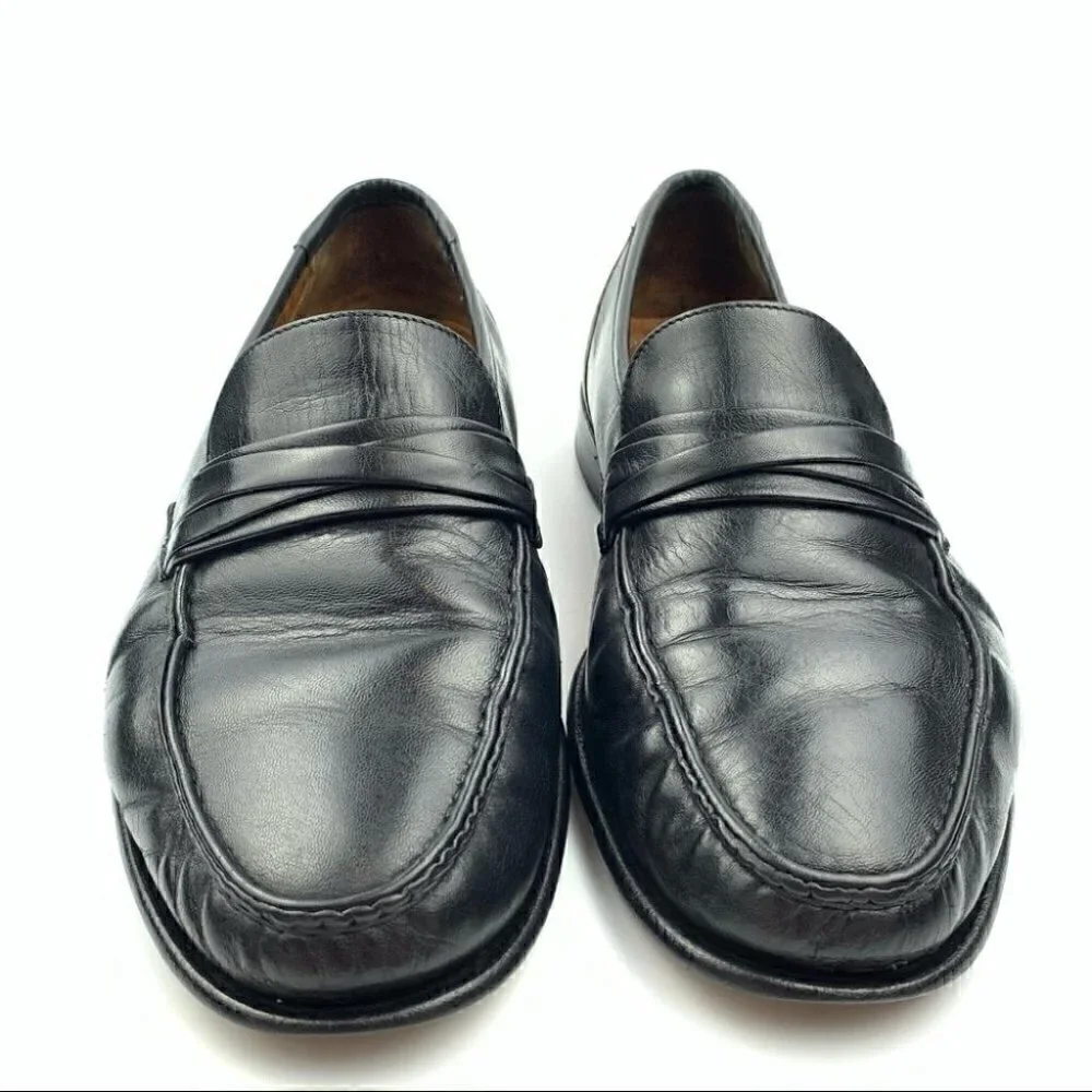 Allen Edmonds Bergamo loafers 10.5 E black Italian